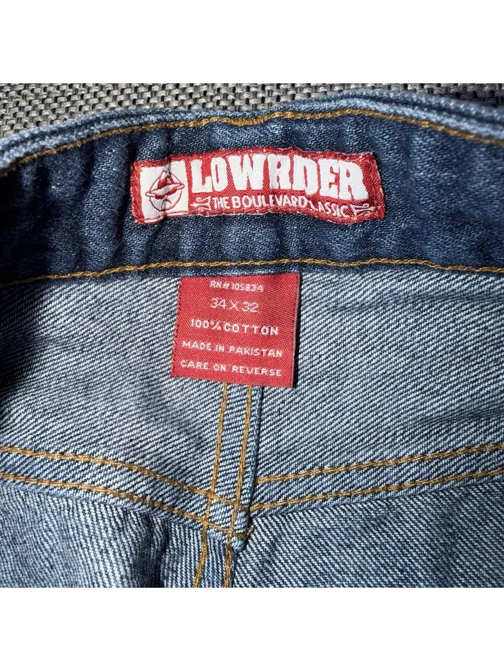 Y2K Lowrider The Boulevard Classic Jeans Men’s 34x32 Dark Wash Straight Leg